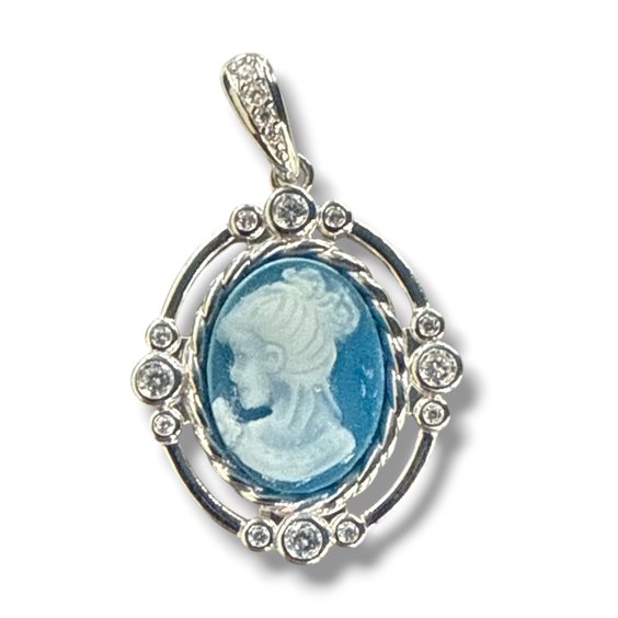Pendant Mandile 1922 Woman Cammei  in Silver 2CPPB120514 - 2CPPB120514